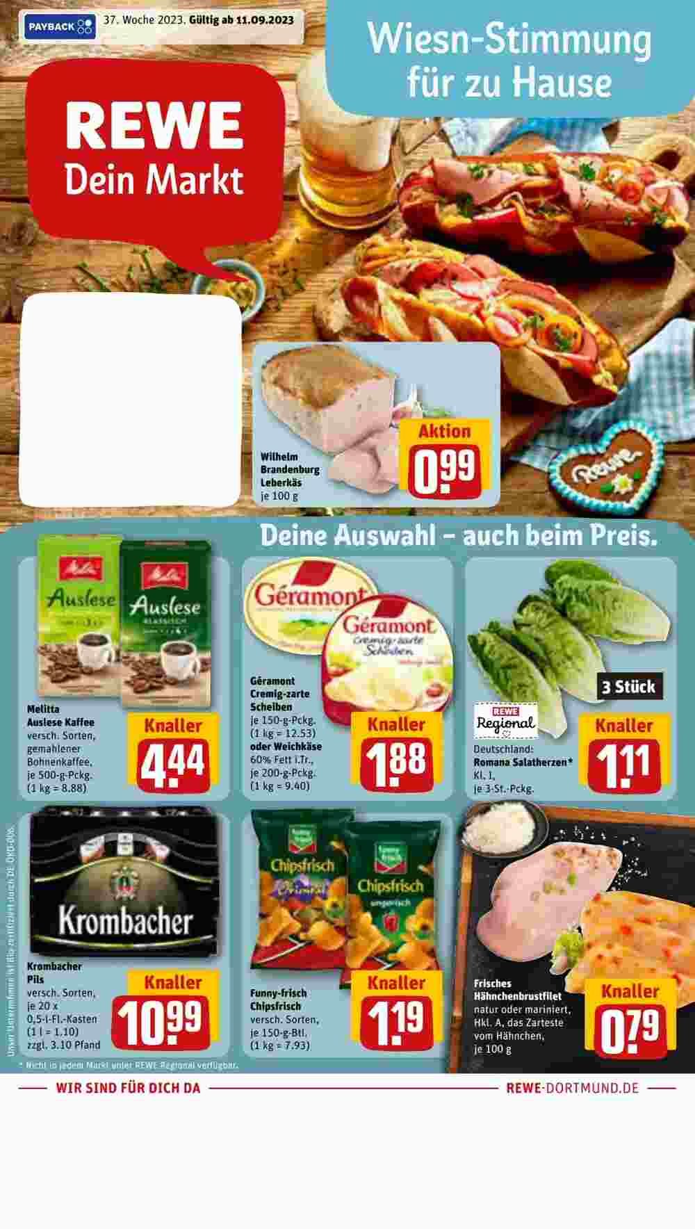 REWE Prospekt (ab 11.09.2023) zum Blättern - Seite 1