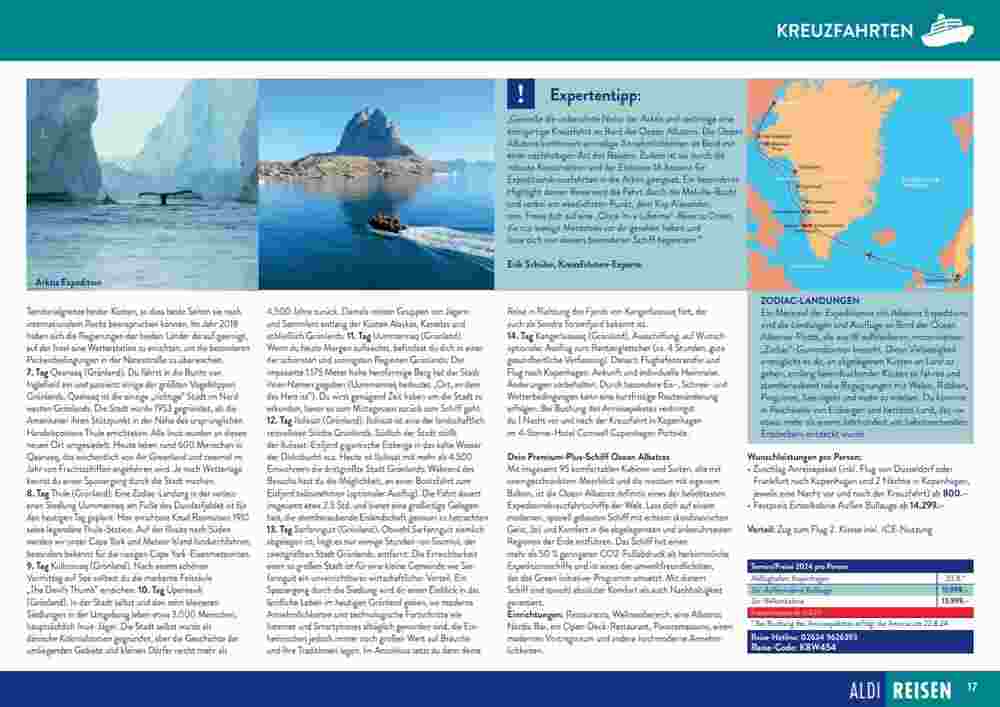 Aldi Süd Reisen Prospekt (ab 12.09.2023) zum Blättern - Seite 17