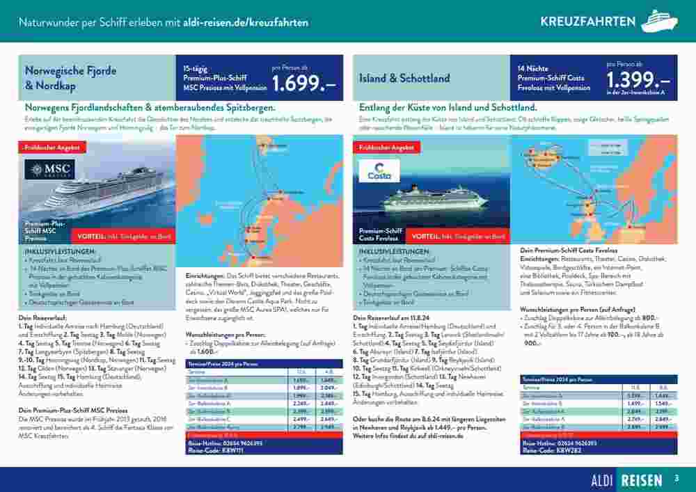 Aldi Süd Reisen Prospekt (ab 12.09.2023) zum Blättern - Seite 3