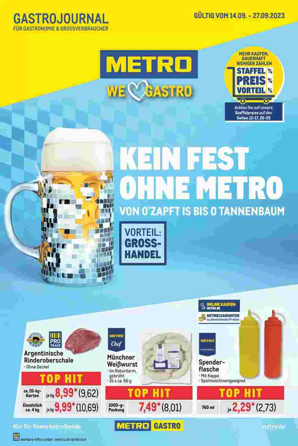 METRO Prospekt (ab 13.09.2023) zum Blättern - Seite 1