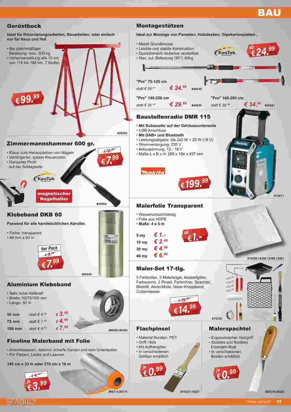 Stabilo Fachmarkt Prospekt (ab 13.09.2023) zum Blättern - Seite 11