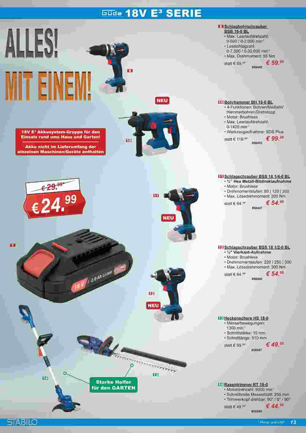 Stabilo Fachmarkt Prospekt (ab 13.09.2023) zum Blättern - Seite 13