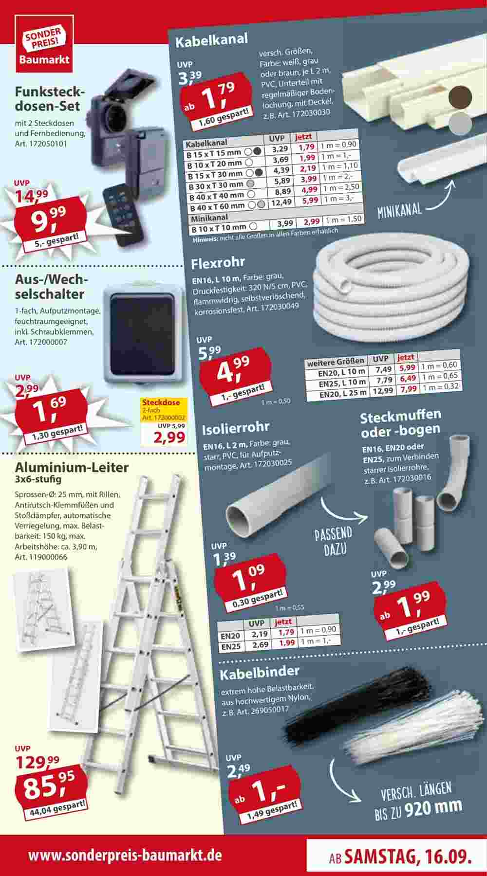 Sonderpreis Baumarkt Prospekt (ab 16.09.2023) zum Blättern - Seite 13