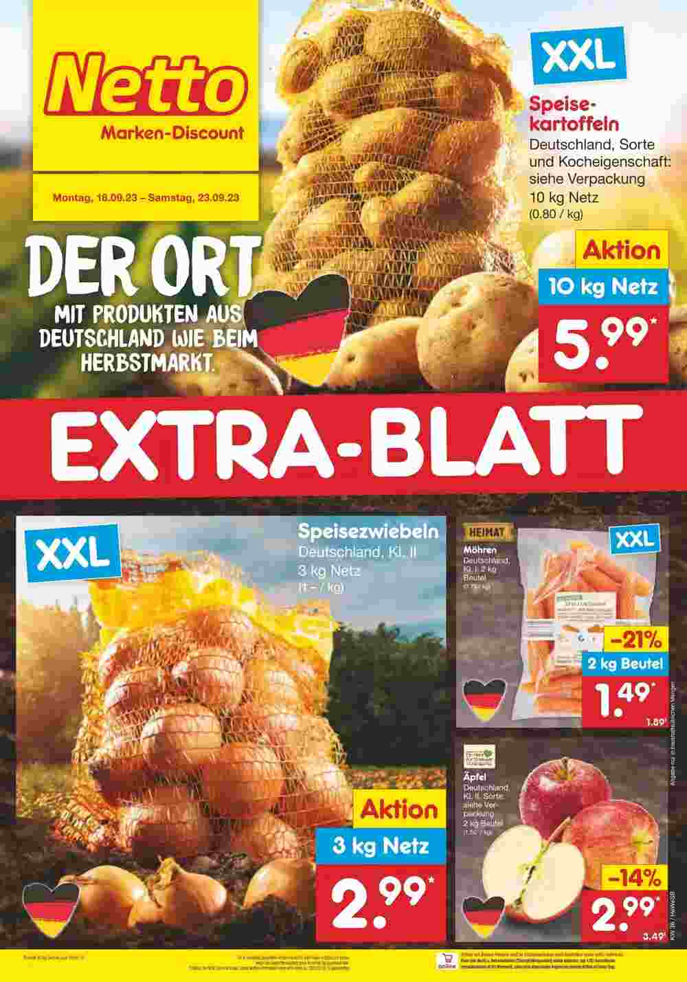 Netto Marken-Discount Prospekt (ab 17.09.2023) zum Blättern - Seite 1