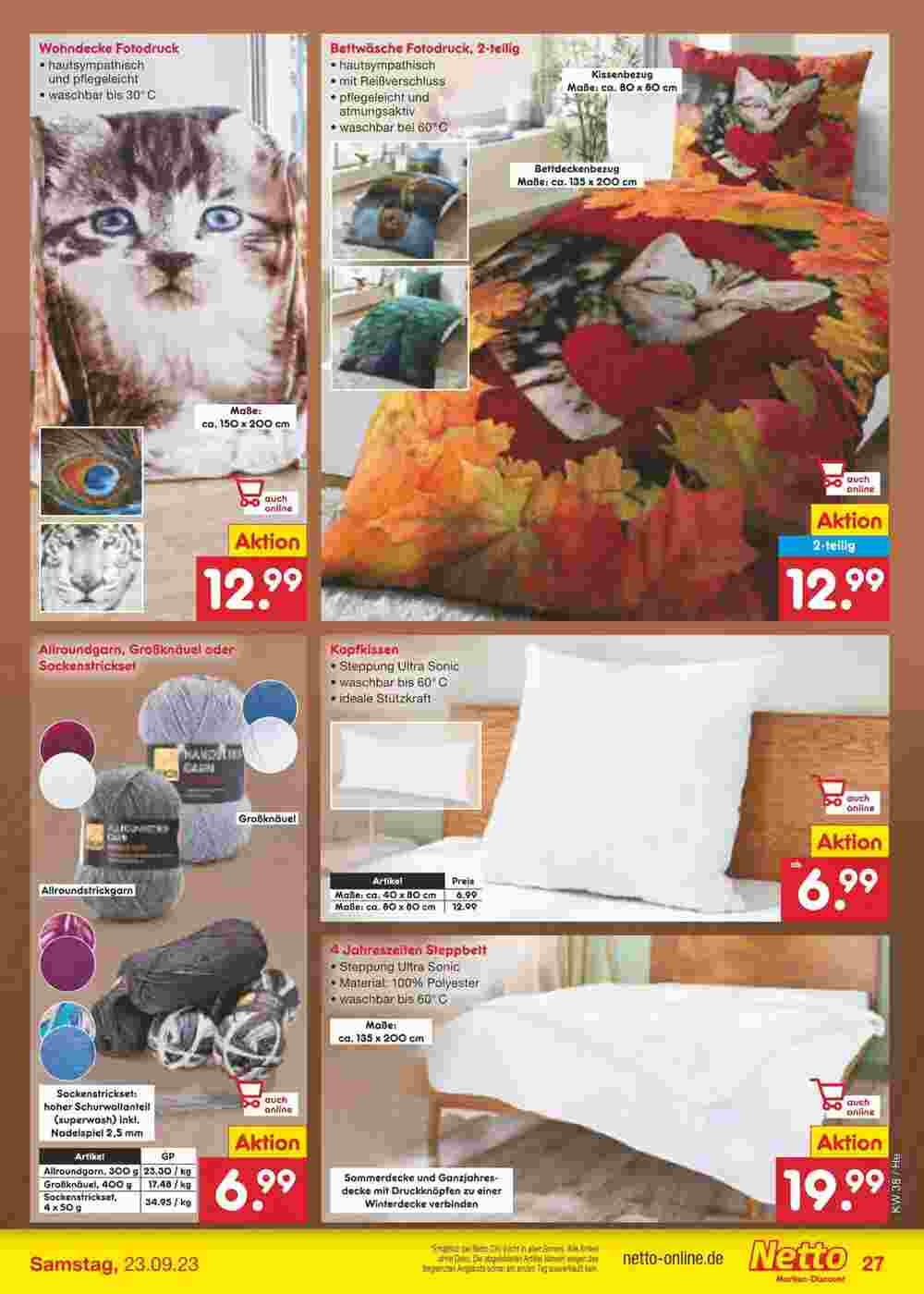 Netto Marken-Discount Prospekt (ab 17.09.2023) zum Blättern - Seite 33
