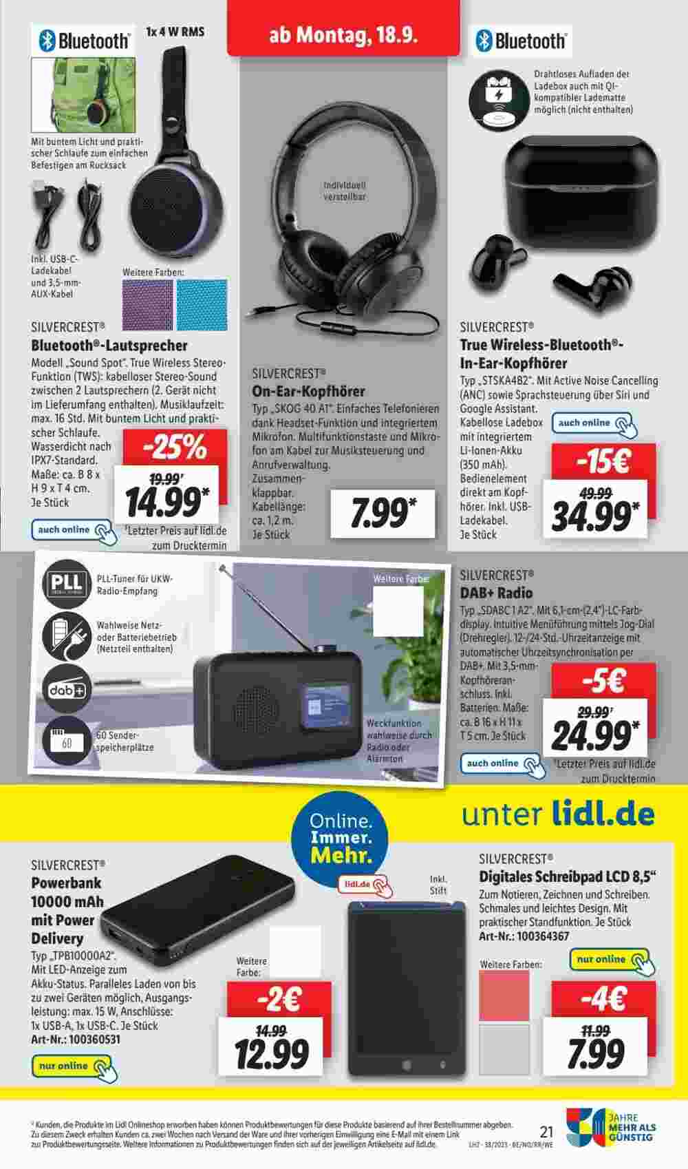 Lidl Prospekt (ab 18.09.2023) zum Blättern - Seite 7