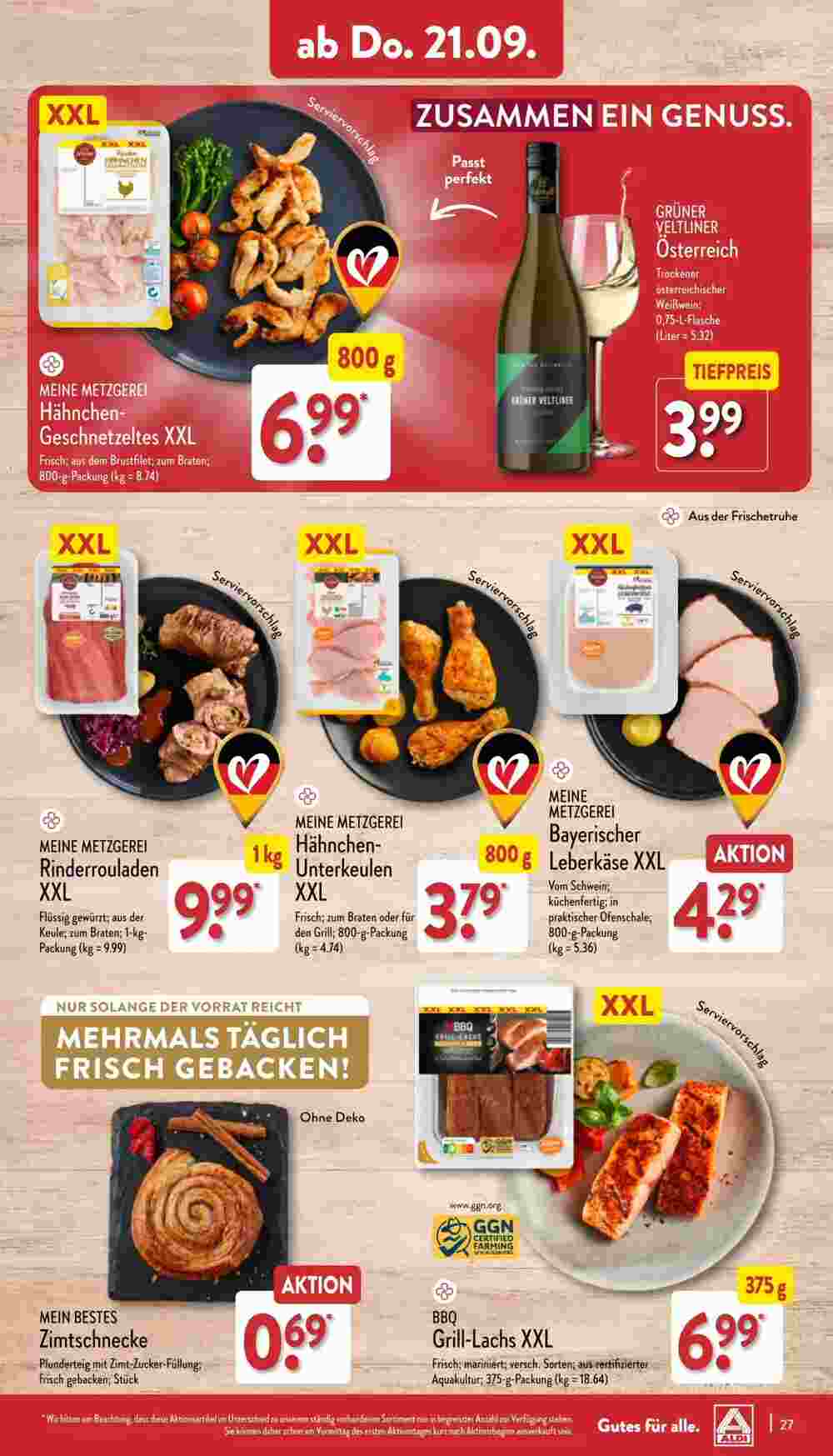 Aldi Nord Prospekt (ab 18.09.2023) zum Blättern - Seite 27