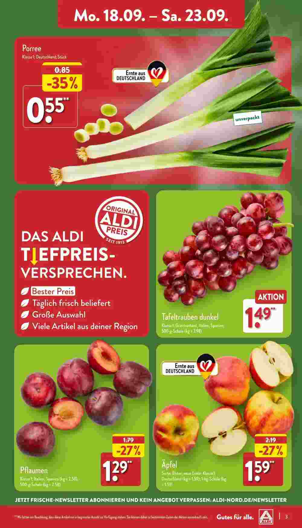 Aldi Nord Prospekt (ab 18.09.2023) zum Blättern - Seite 3