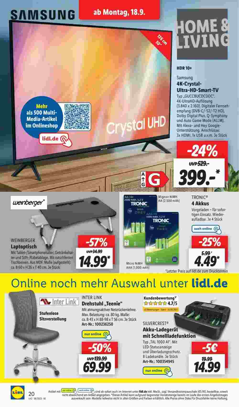 Lidl Prospekt (ab 18.09.2023) zum Blättern - Seite 26