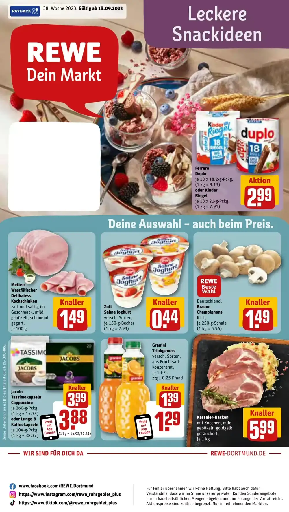 REWE Prospekt (ab 18.09.2023) zum Blättern Prospekt der Woche