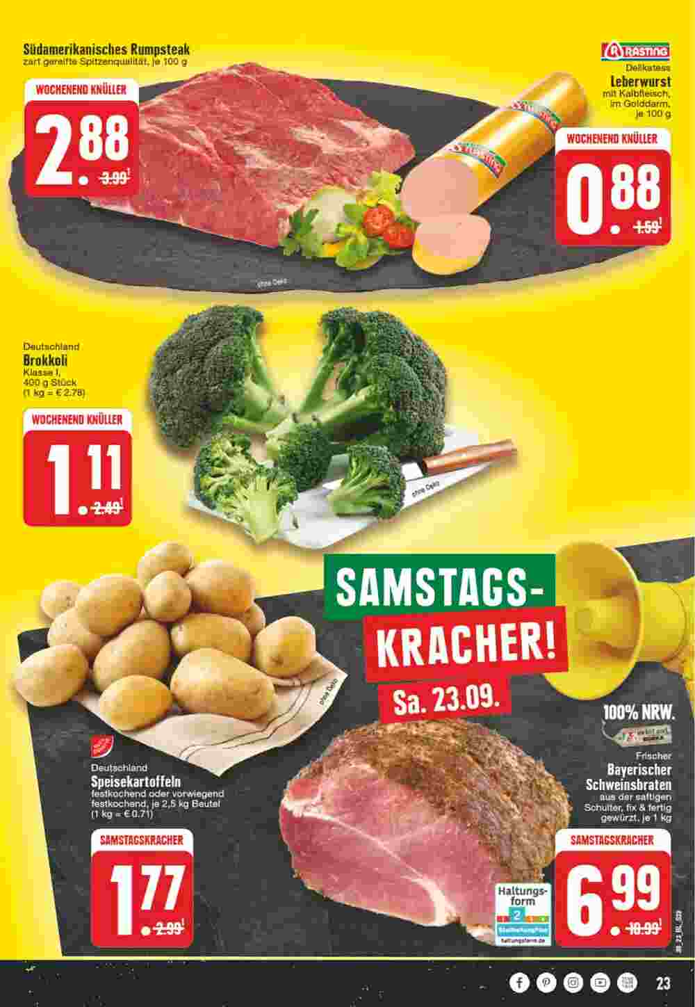 Edeka Wegner Prospekt (ab 18.09.2023) zum Blättern - Seite 23