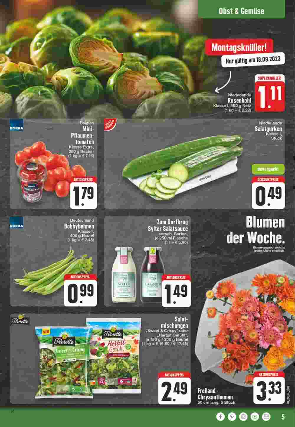 Edeka Wegner Prospekt (ab 18.09.2023) zum Blättern - Seite 5