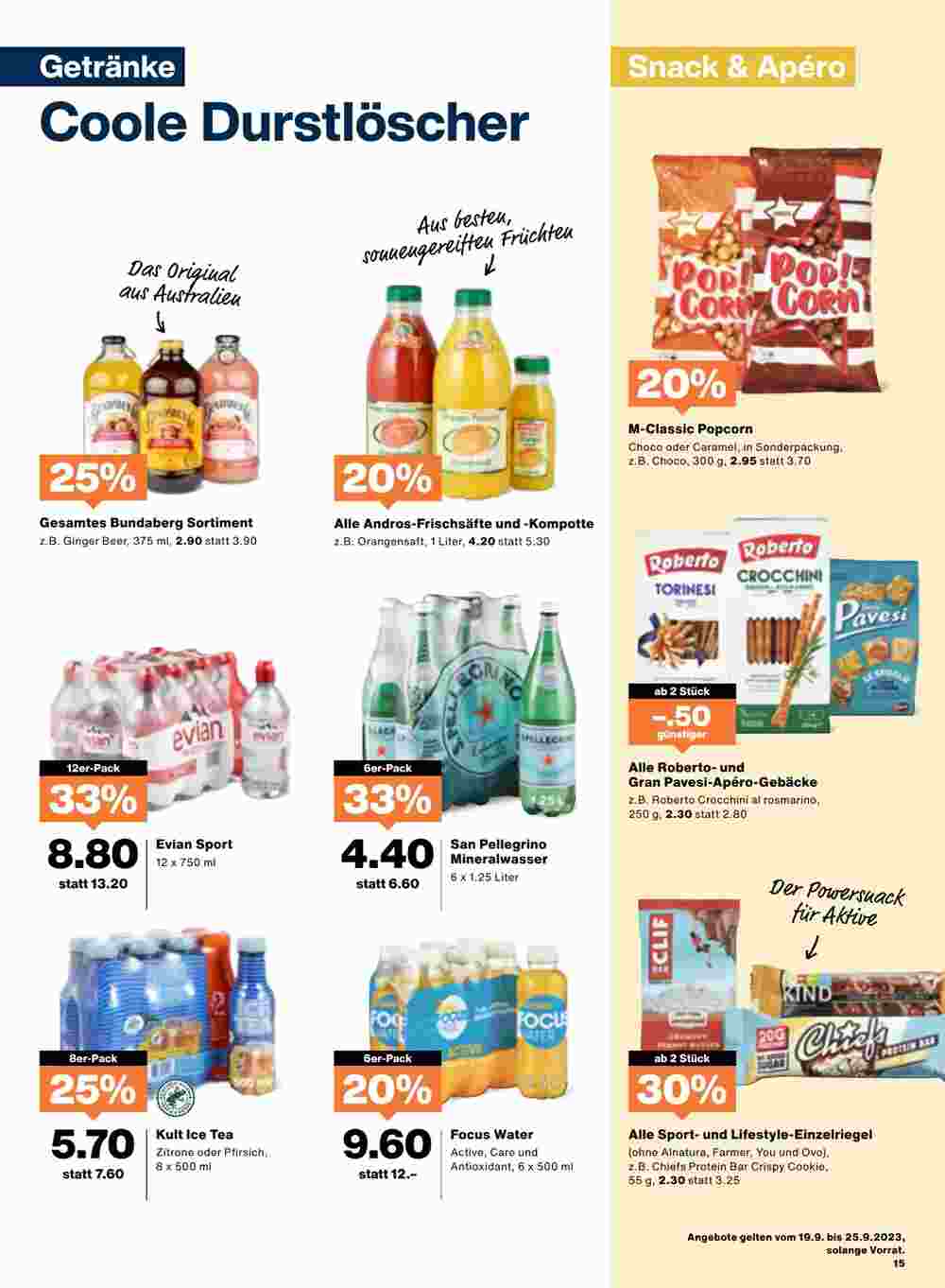 Migros Prospekt (ab 19.09.2023) zum Blättern - Seite 15