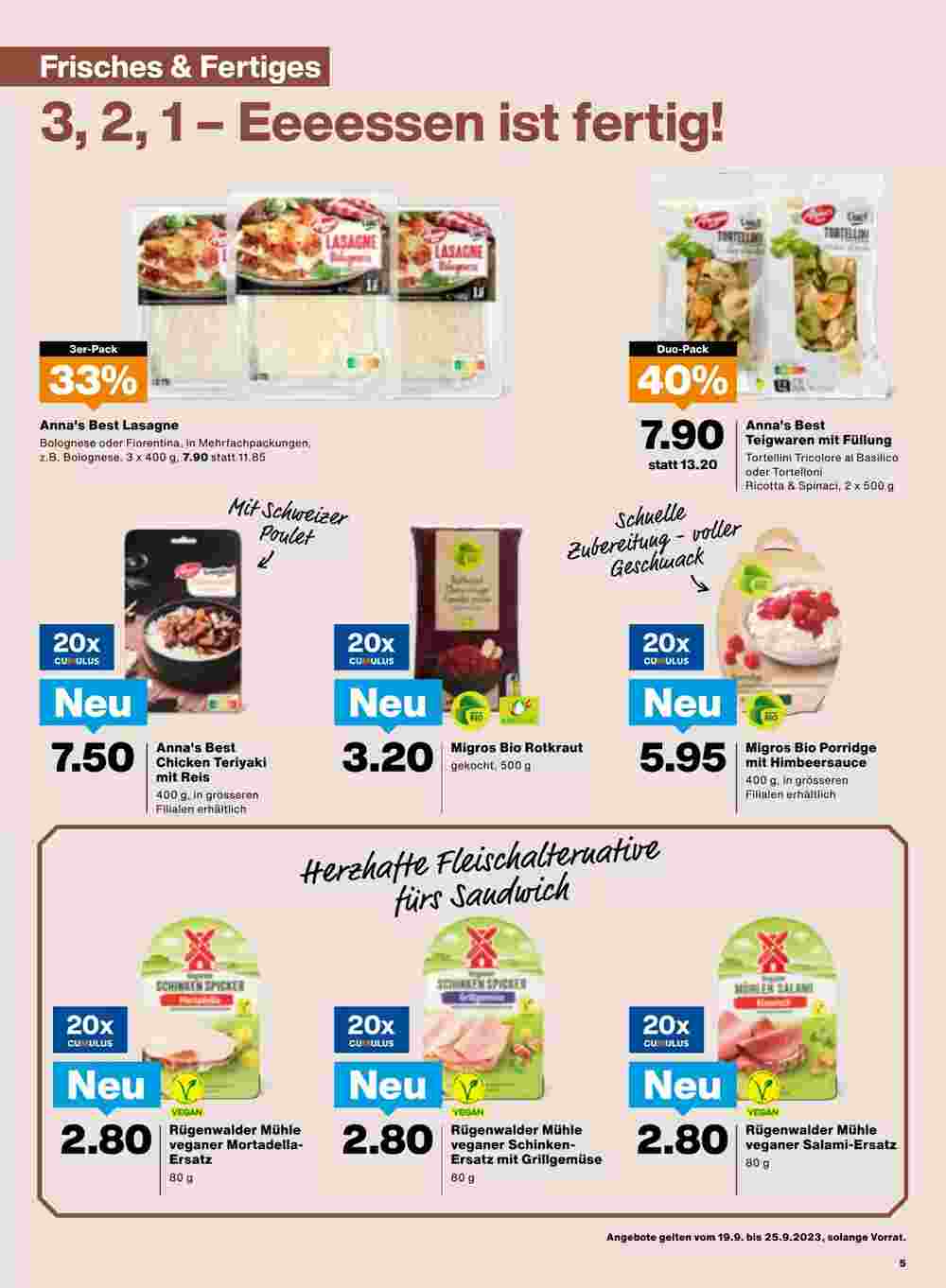 Migros Prospekt (ab 19.09.2023) zum Blättern - Seite 5