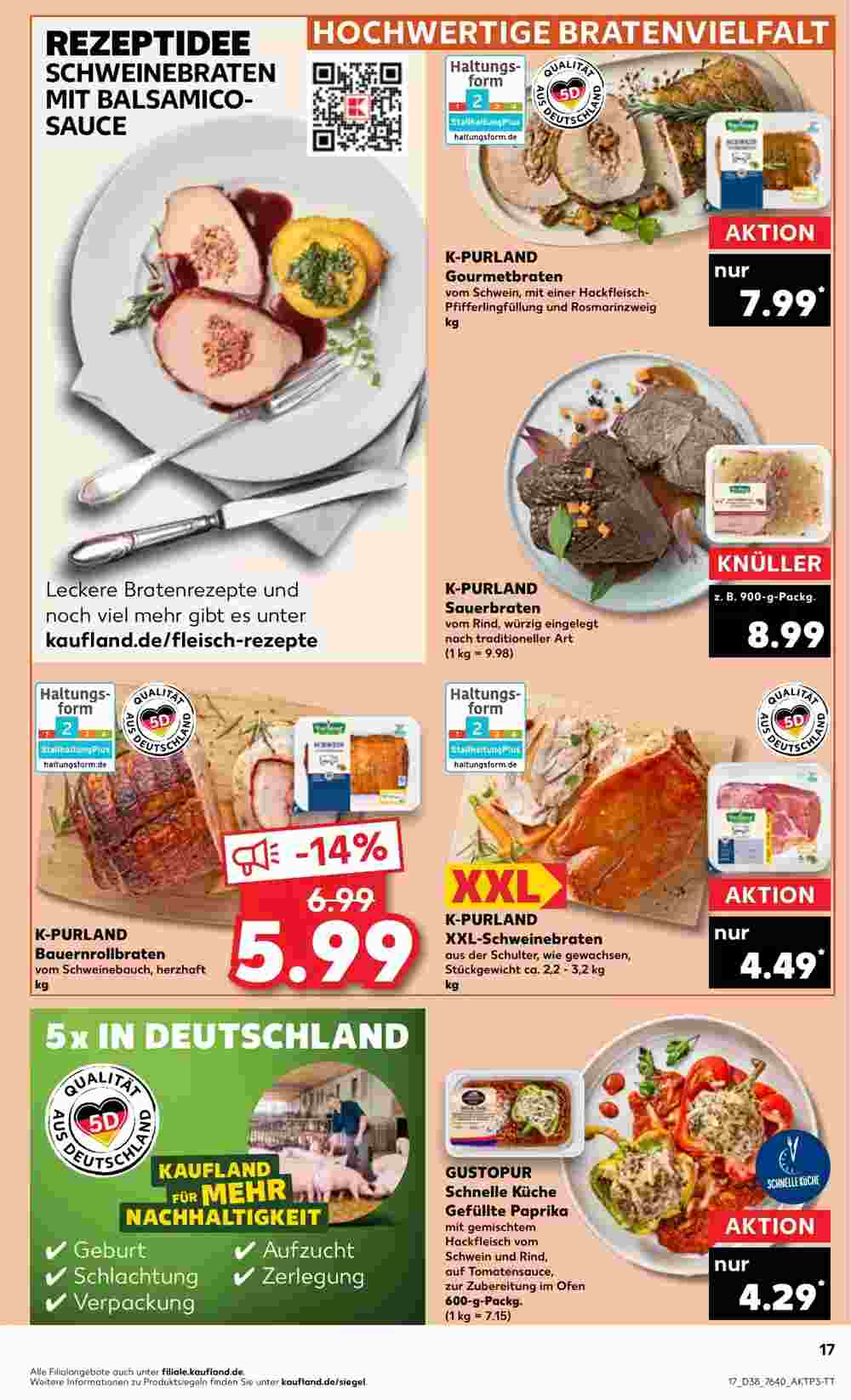 Kaufland Prospekt (ab 21.09.2023) zum Blättern - Seite 17