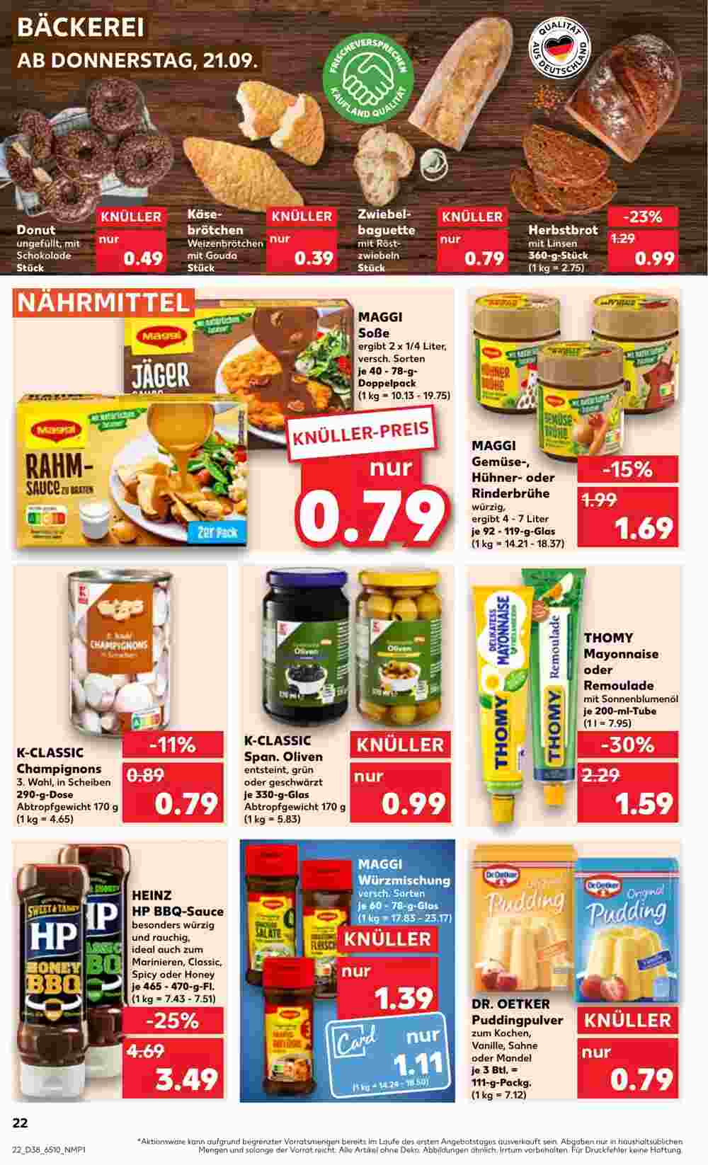 Kaufland Prospekt (ab 21.09.2023) zum Blättern - Seite 22