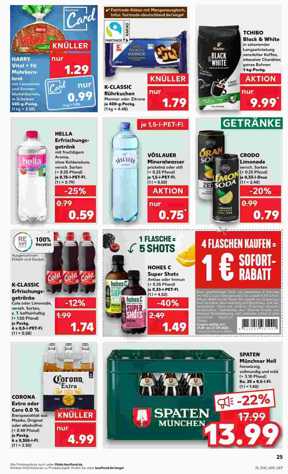 Kaufland Prospekt (ab 21.09.2023) zum Blättern - Seite 25