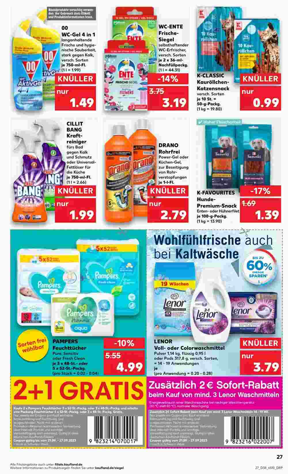 Kaufland Prospekt (ab 21.09.2023) zum Blättern - Seite 27