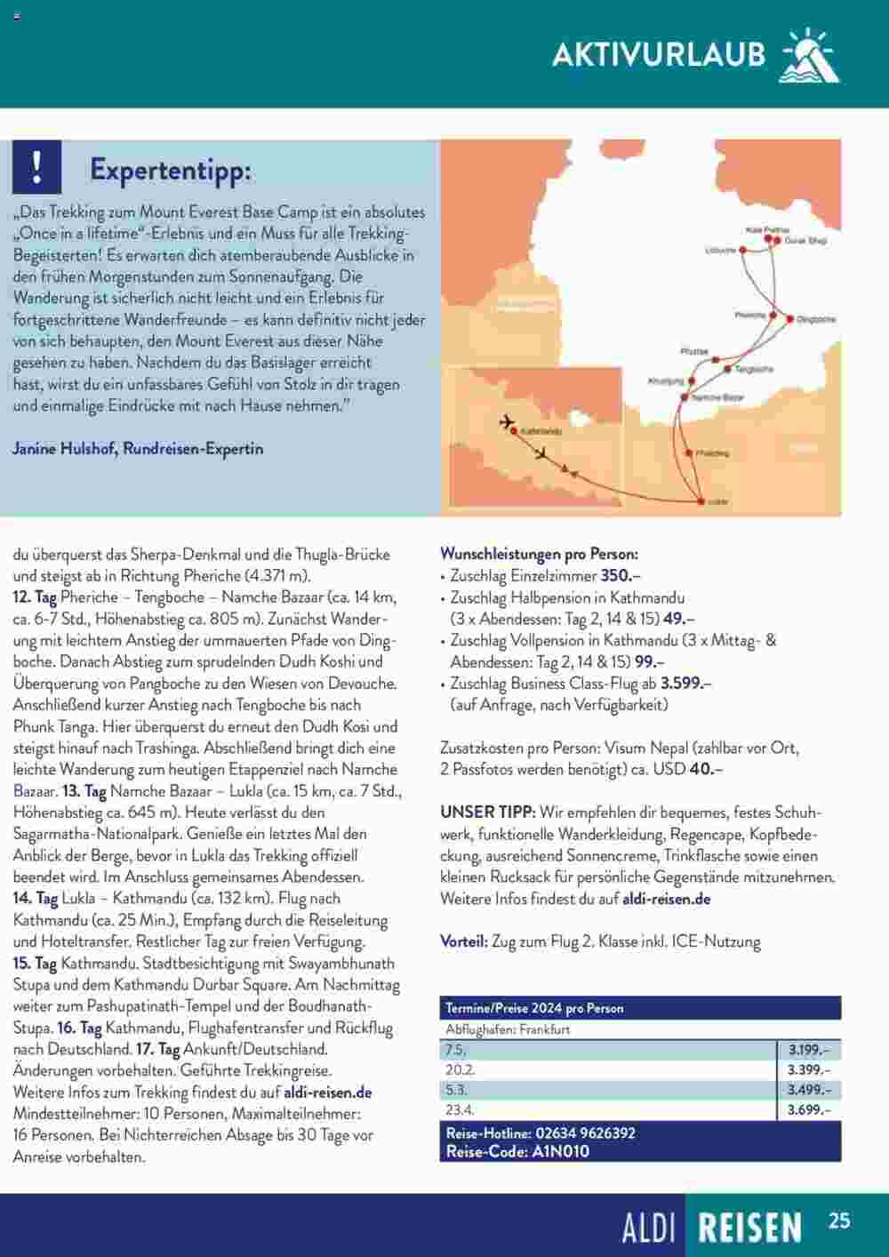 ALDI Nord Reisen Prospekt (ab 23.09.2023) zum Blättern - Seite 50