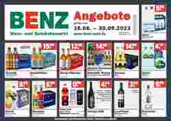 Benz Getränke Prospekt (ab 23.09.2023) zum Blättern