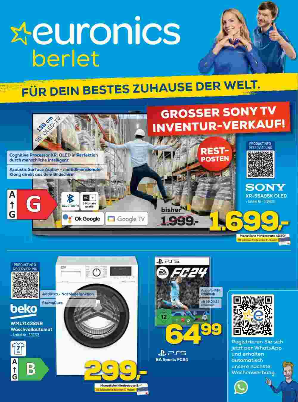 Euronics Prospekt (ab 23.09.2023) zum Blättern - Seite 1