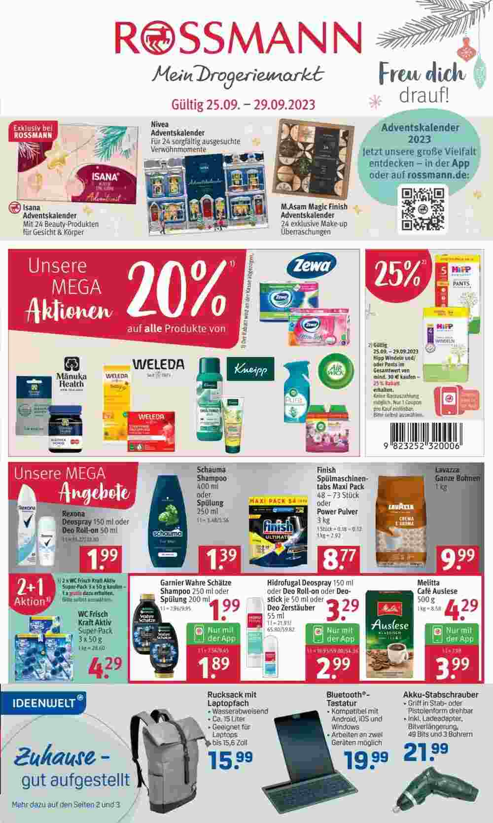 Rossmann Prospekt (ab 23.09.2023) zum Blättern - Seite 1