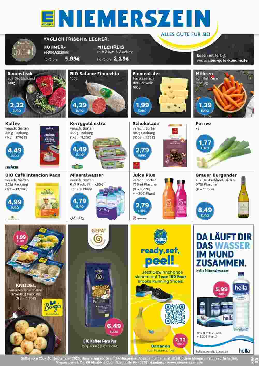 Edeka Niemerszein Prospekt (ab 24.09.2023) zum Blättern - Seite 1