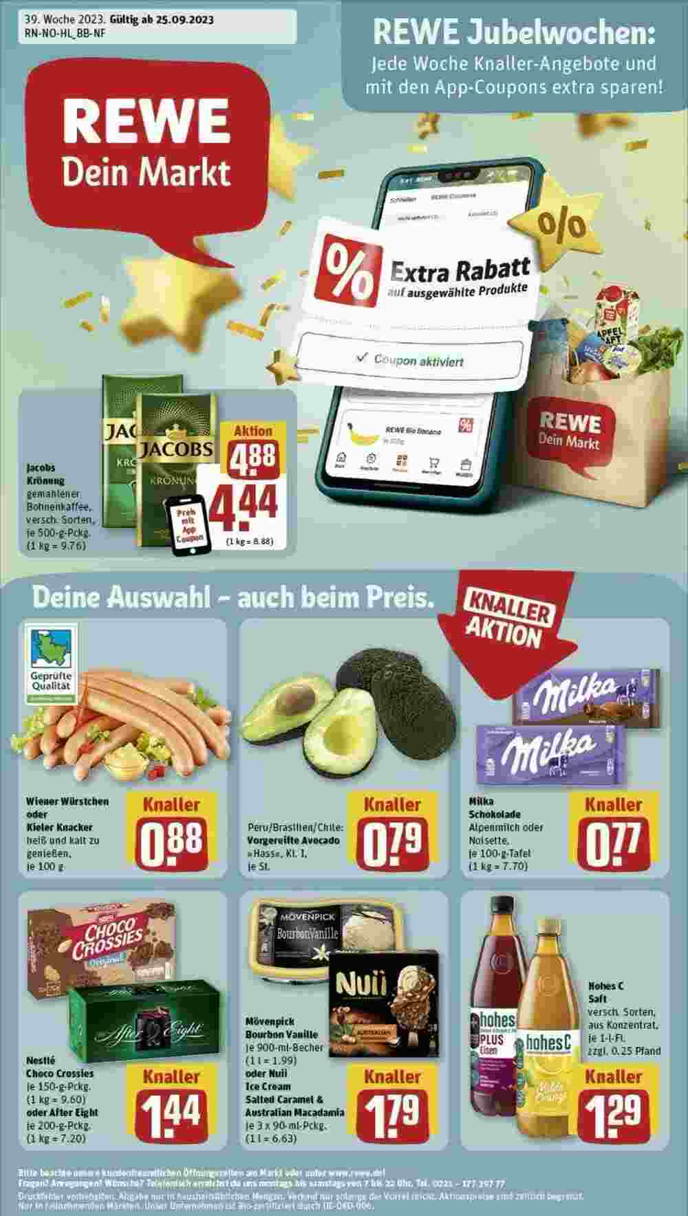 REWE Prospekt (ab 24.09.2023) zum Blättern - Seite 1