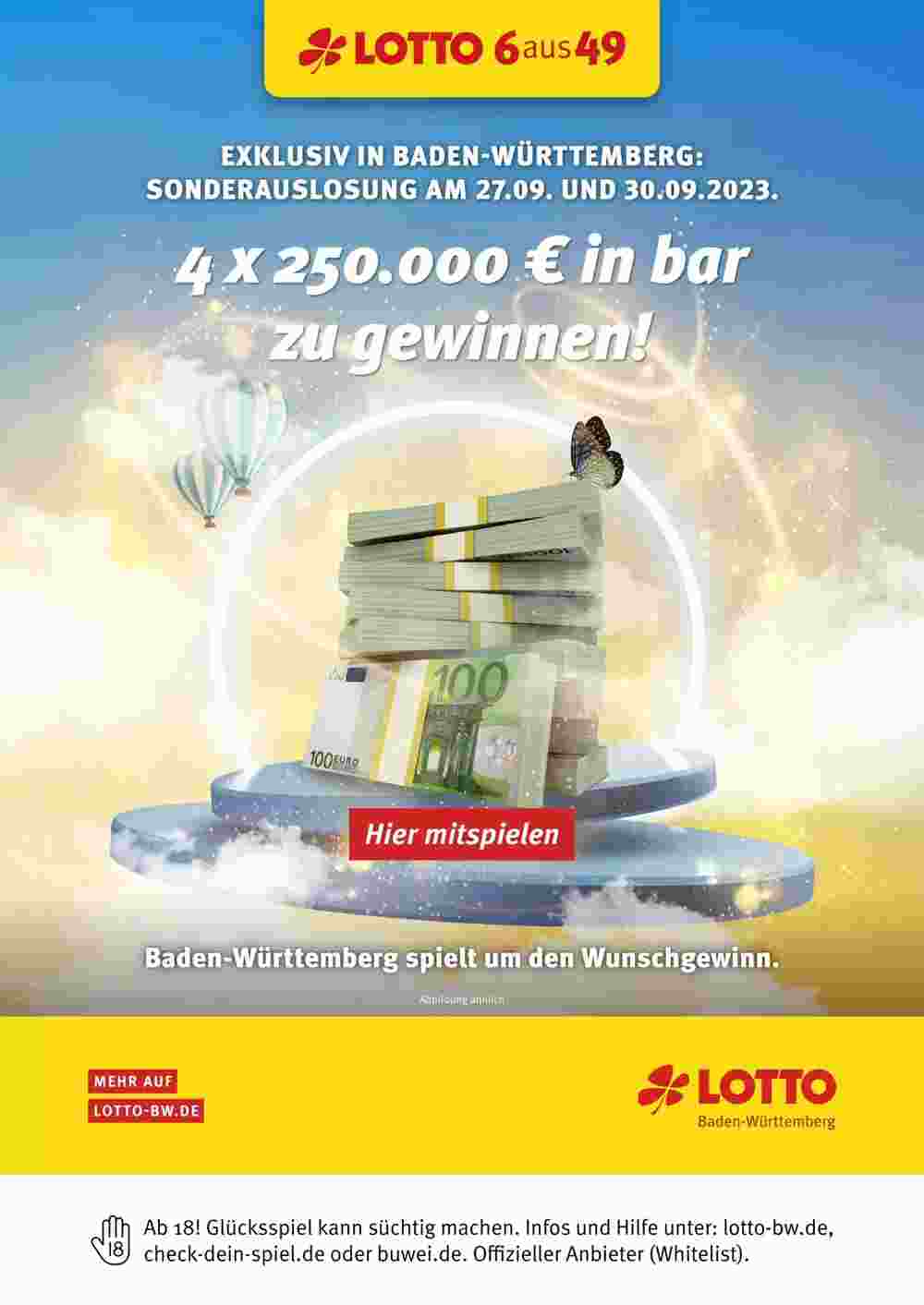 Lotto Prospekt (ab 24.09.2023) zum Blättern - Seite 1