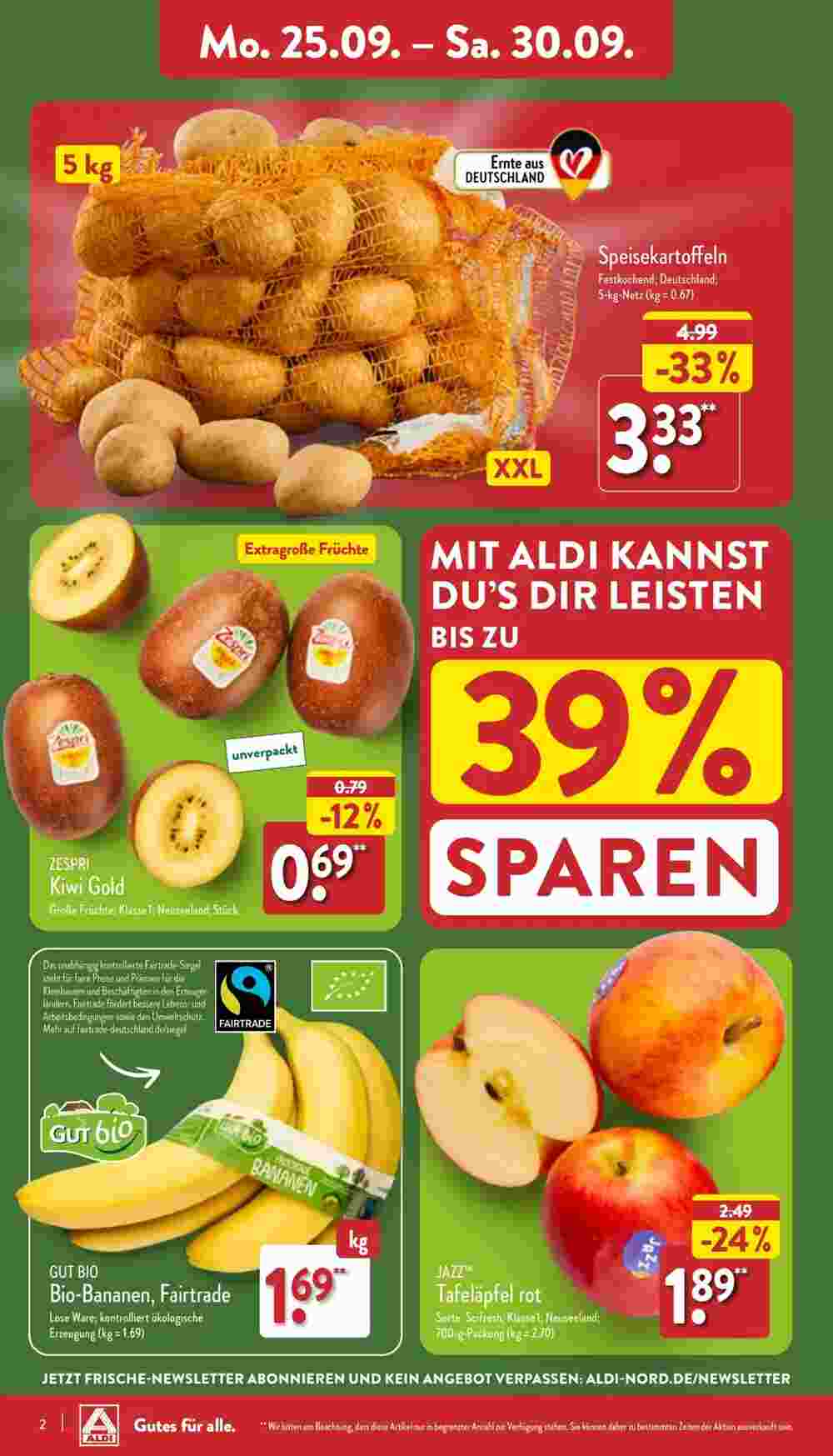 Aldi Nord Prospekt (ab 25.09.2023) zum Blättern - Seite 2