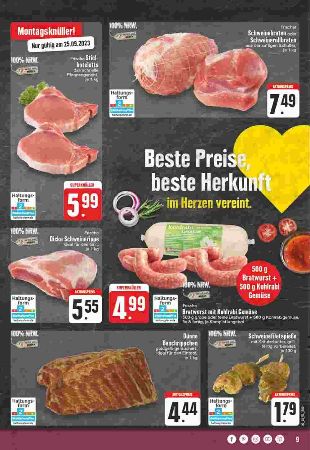 Edeka Wegner Prospekt (ab 25.09.2023) zum Blättern - Seite 9