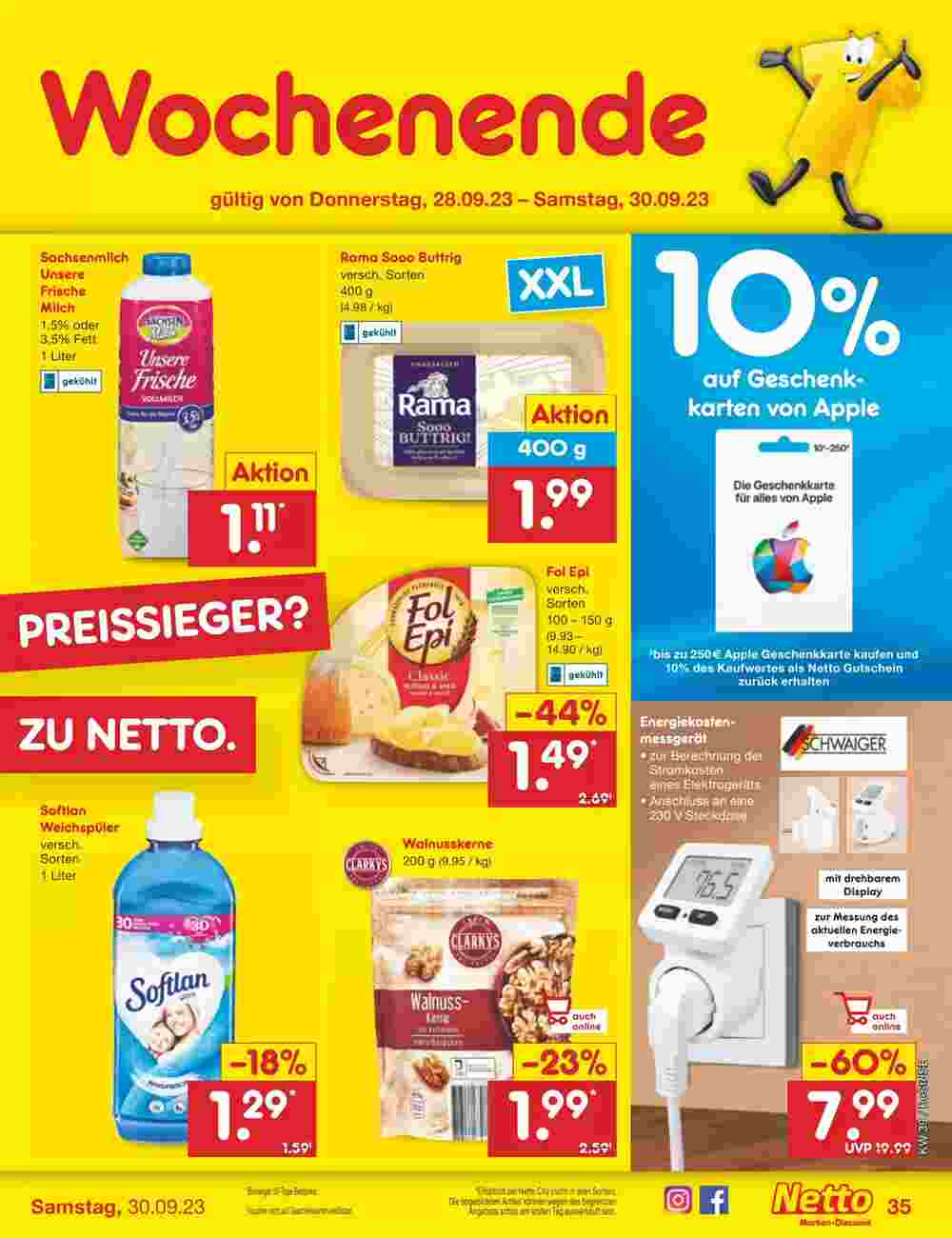 Netto Marken-Discount Prospekt (ab 25.09.2023) zum Blättern - Seite 37