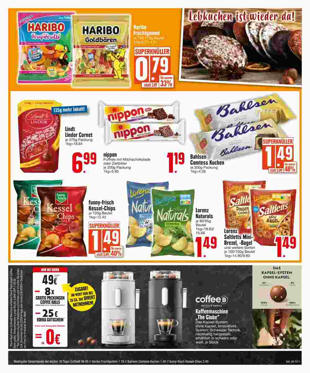 Edeka Scherer Prospekt (ab 25.09.2023) zum Blättern - Seite 11