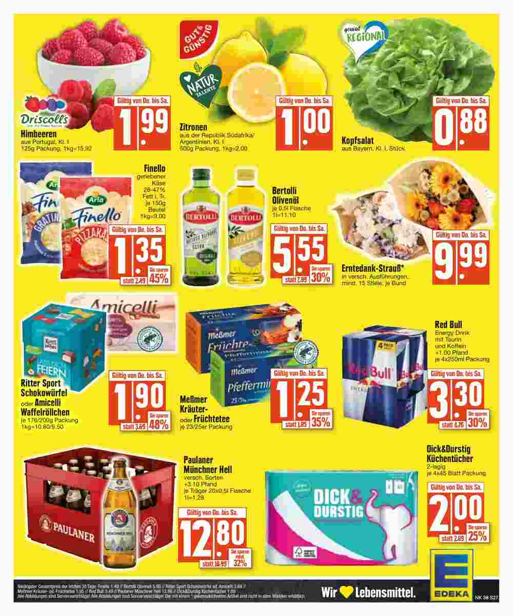 Edeka Scherer Prospekt (ab 25.09.2023) zum Blättern - Seite 27