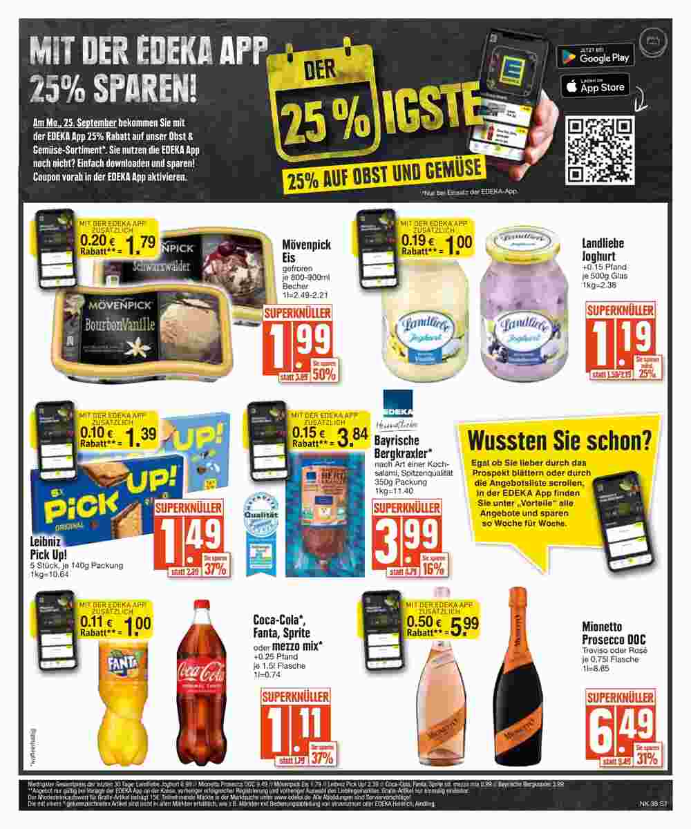 Edeka Scherer Prospekt (ab 25.09.2023) zum Blättern - Seite 7