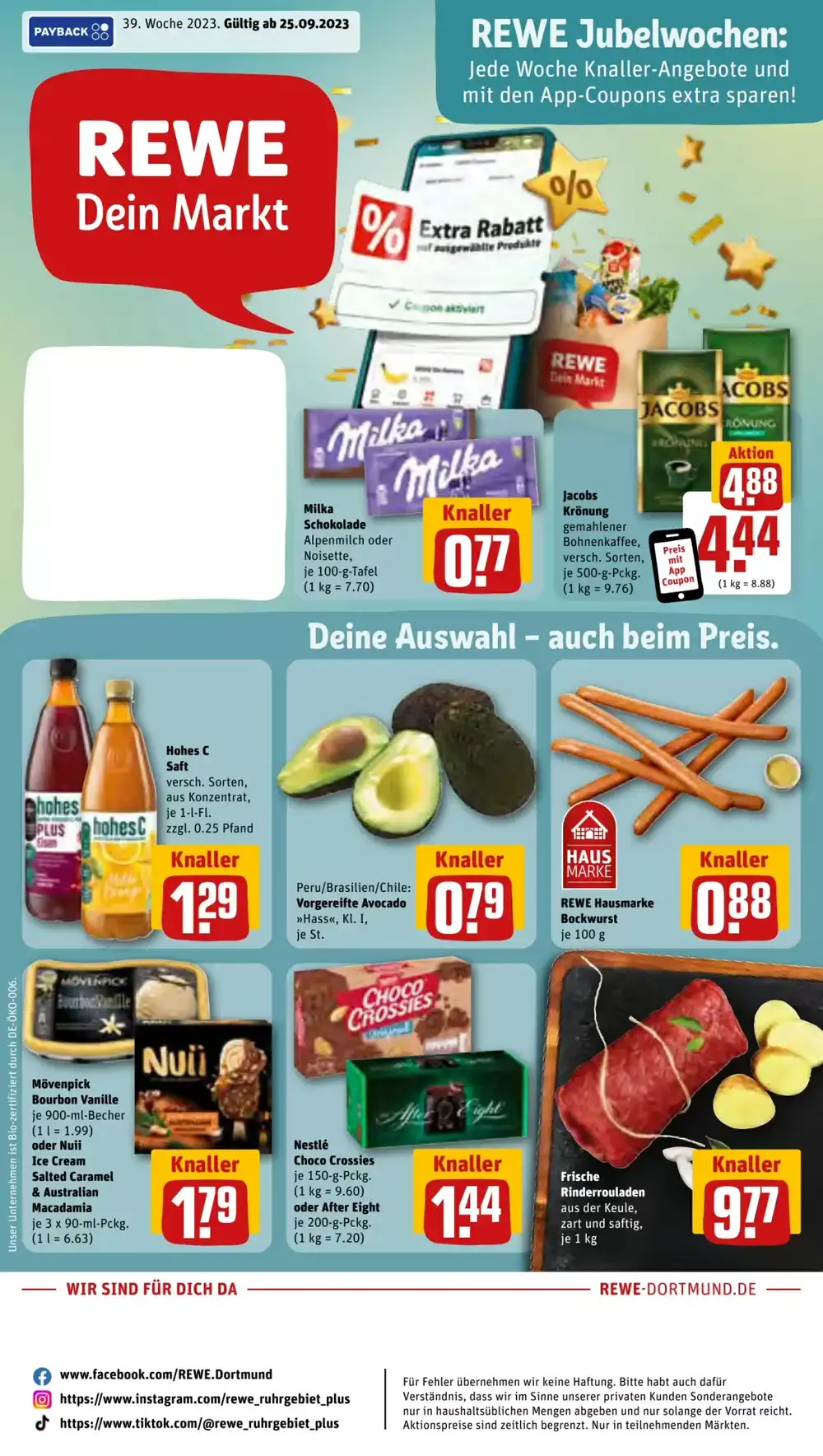 REWE Prospekt (ab 25.09.2023) zum Blättern Prospekt der Woche