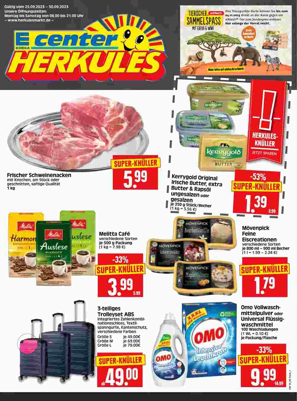 Edeka Herkules Prospekt (ab 25.09.2023) zum Blättern - Seite 1