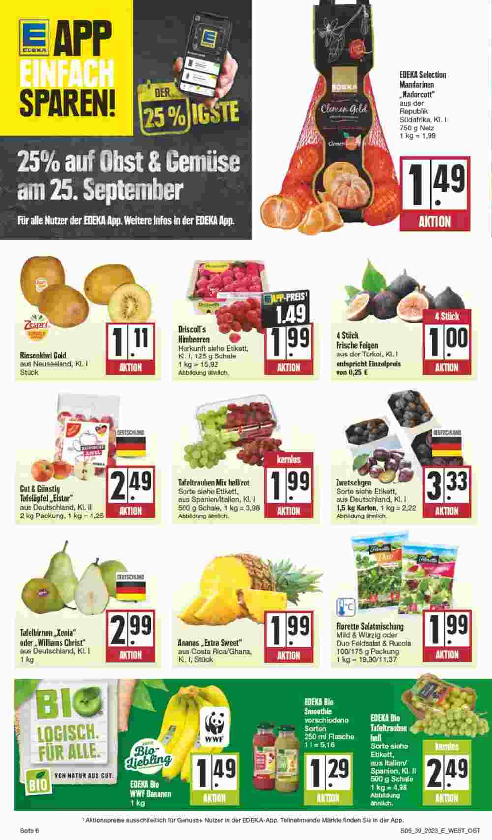 Edeka Spiegel Prospekt (ab 25.09.2023) zum Blättern - Seite 6