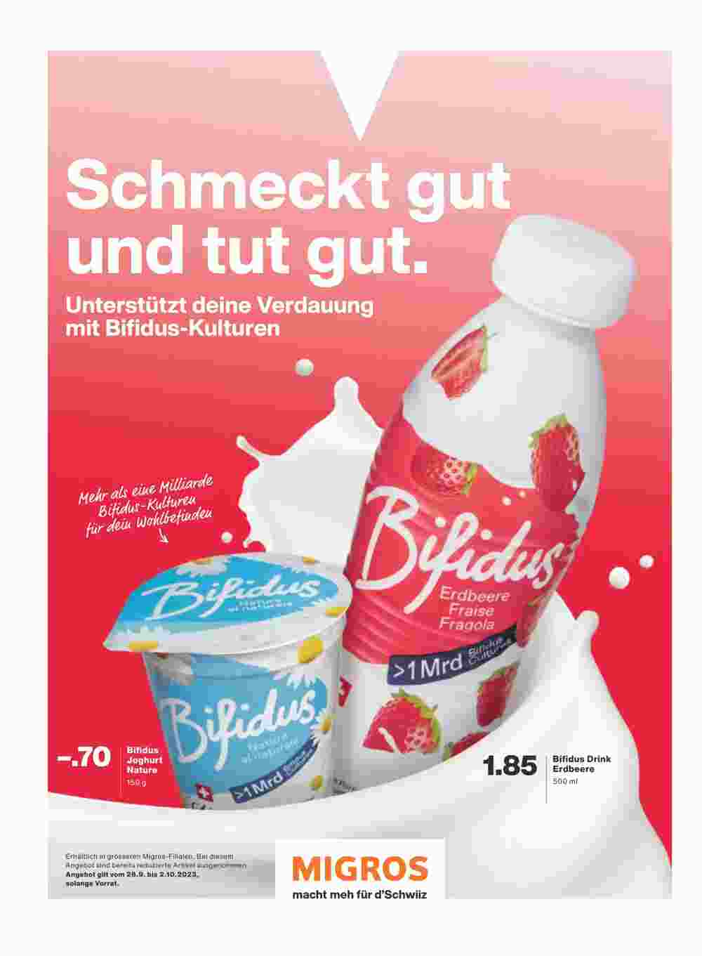 Migros Prospekt (ab 26.09.2023) zum Blättern - Seite 56