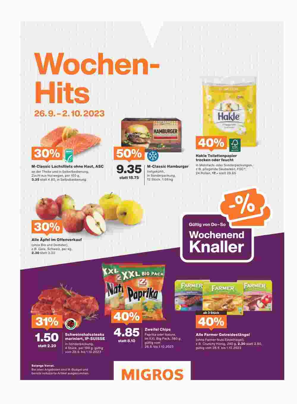 Migros Prospekt (ab 26.09.2023) zum Blättern - Seite 88