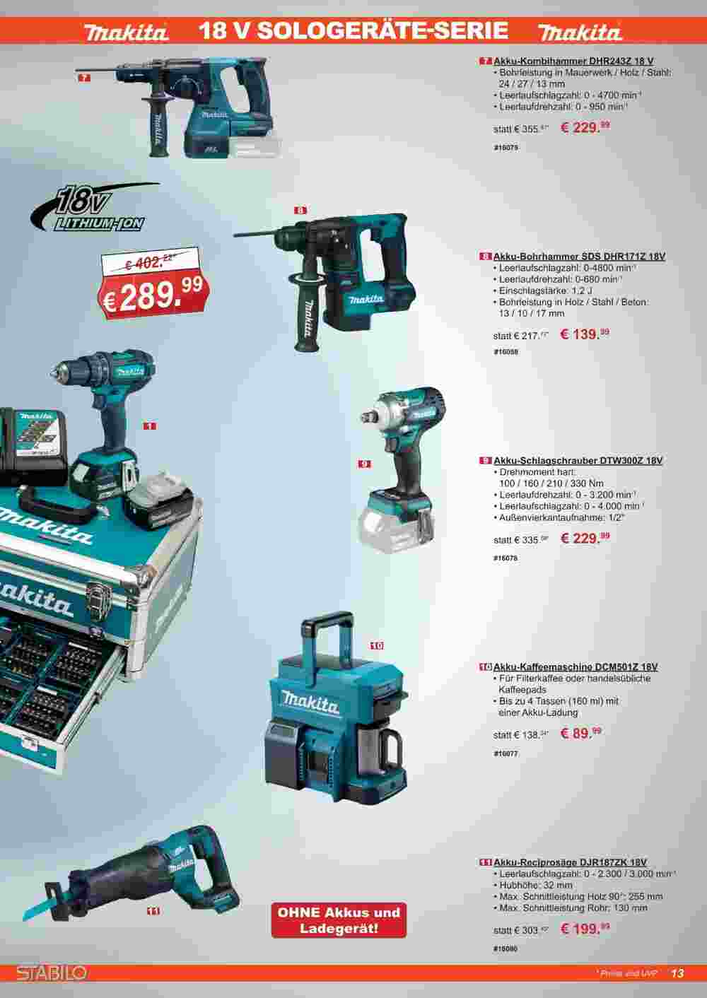Stabilo Fachmarkt Prospekt (ab 27.09.2023) zum Blättern - Seite 13