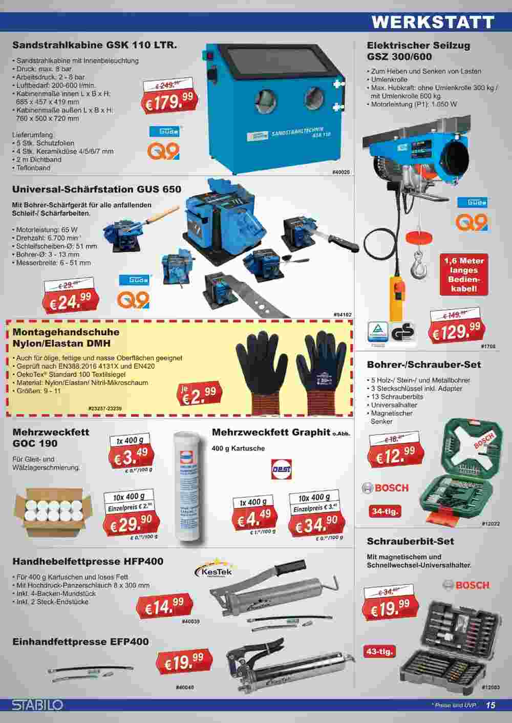 Stabilo Fachmarkt Prospekt (ab 27.09.2023) zum Blättern - Seite 15