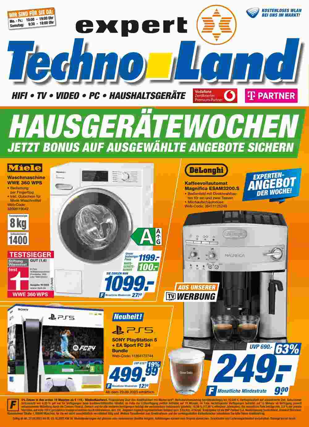 expert Techno Land Prospekt (ab 27.09.2023) zum Blättern - Seite 1