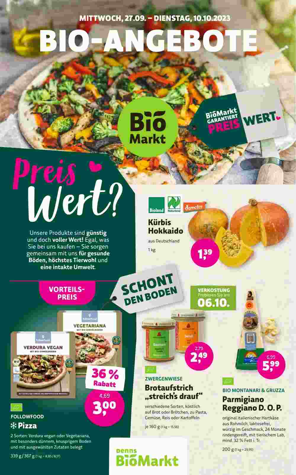 Biomarkt Prospekt (ab 27.09.2023) zum Blättern - Seite 1