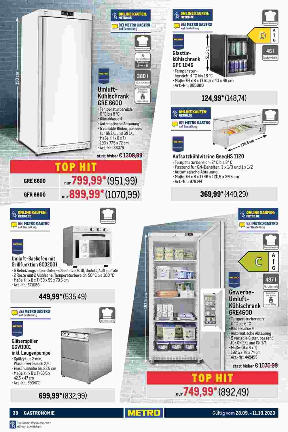 METRO Prospekt (ab 28.09.2023) zum Blättern - Seite 38