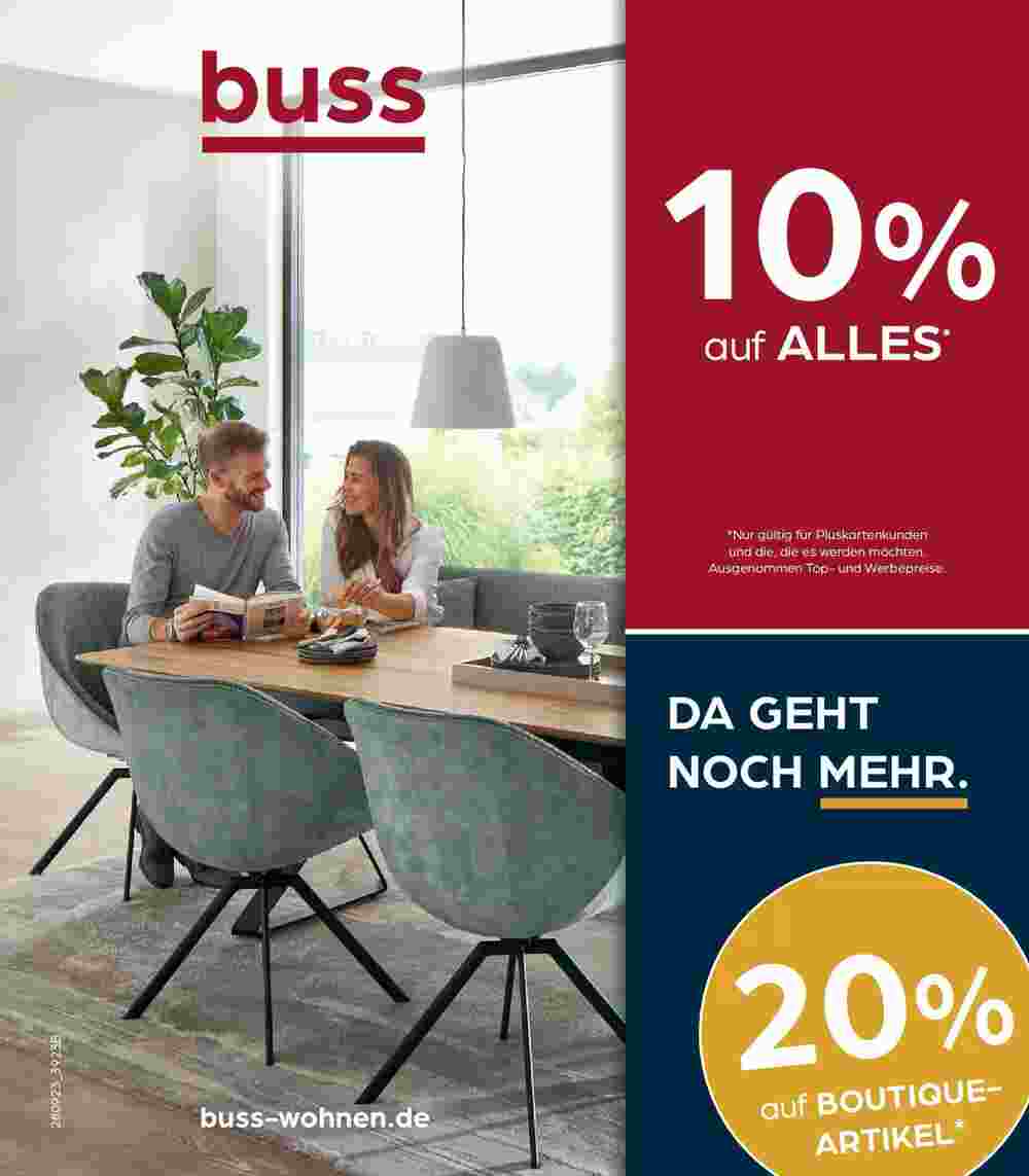 Möbel Buss Prospekt (ab 28.09.2023) zum Blättern - Seite 1