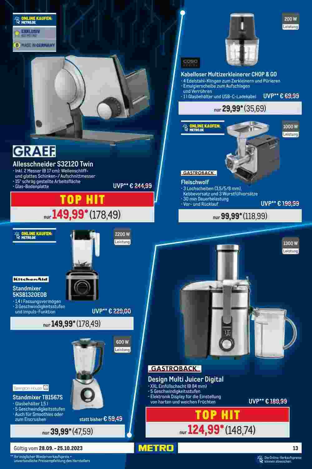 METRO Prospekt (ab 28.09.2023) zum Blättern - Seite 13