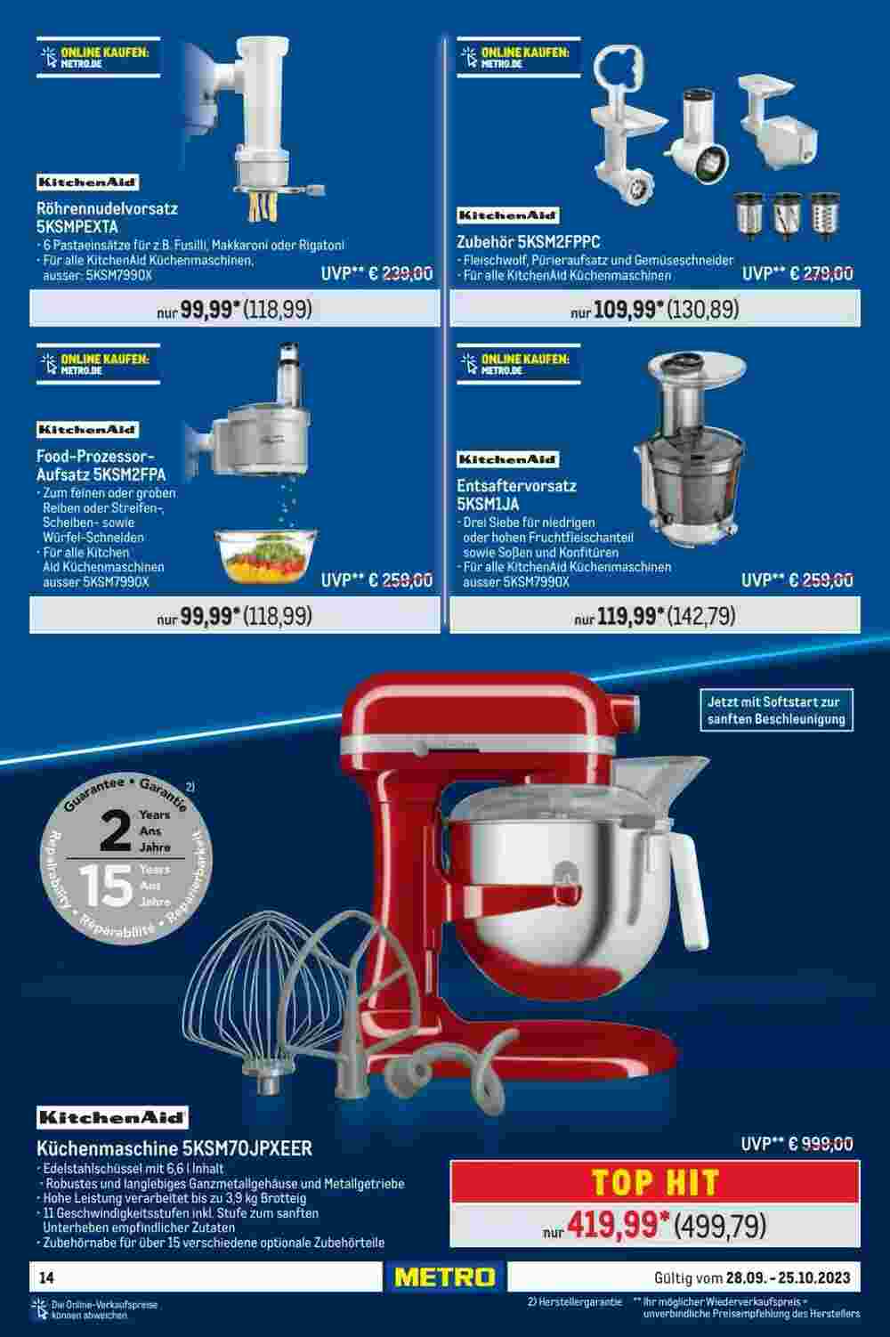 METRO Prospekt (ab 28.09.2023) zum Blättern - Seite 14