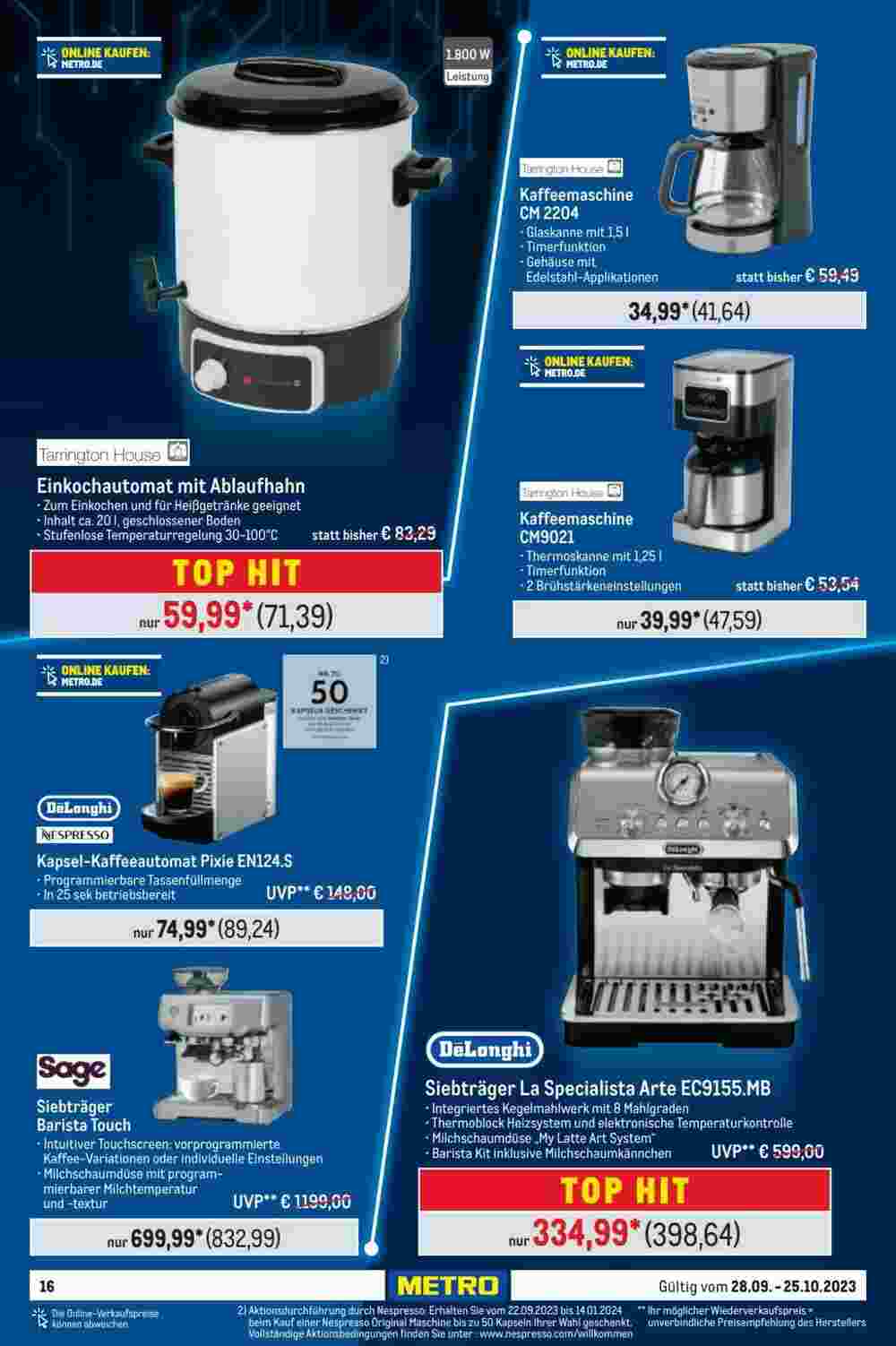 METRO Prospekt (ab 28.09.2023) zum Blättern - Seite 16