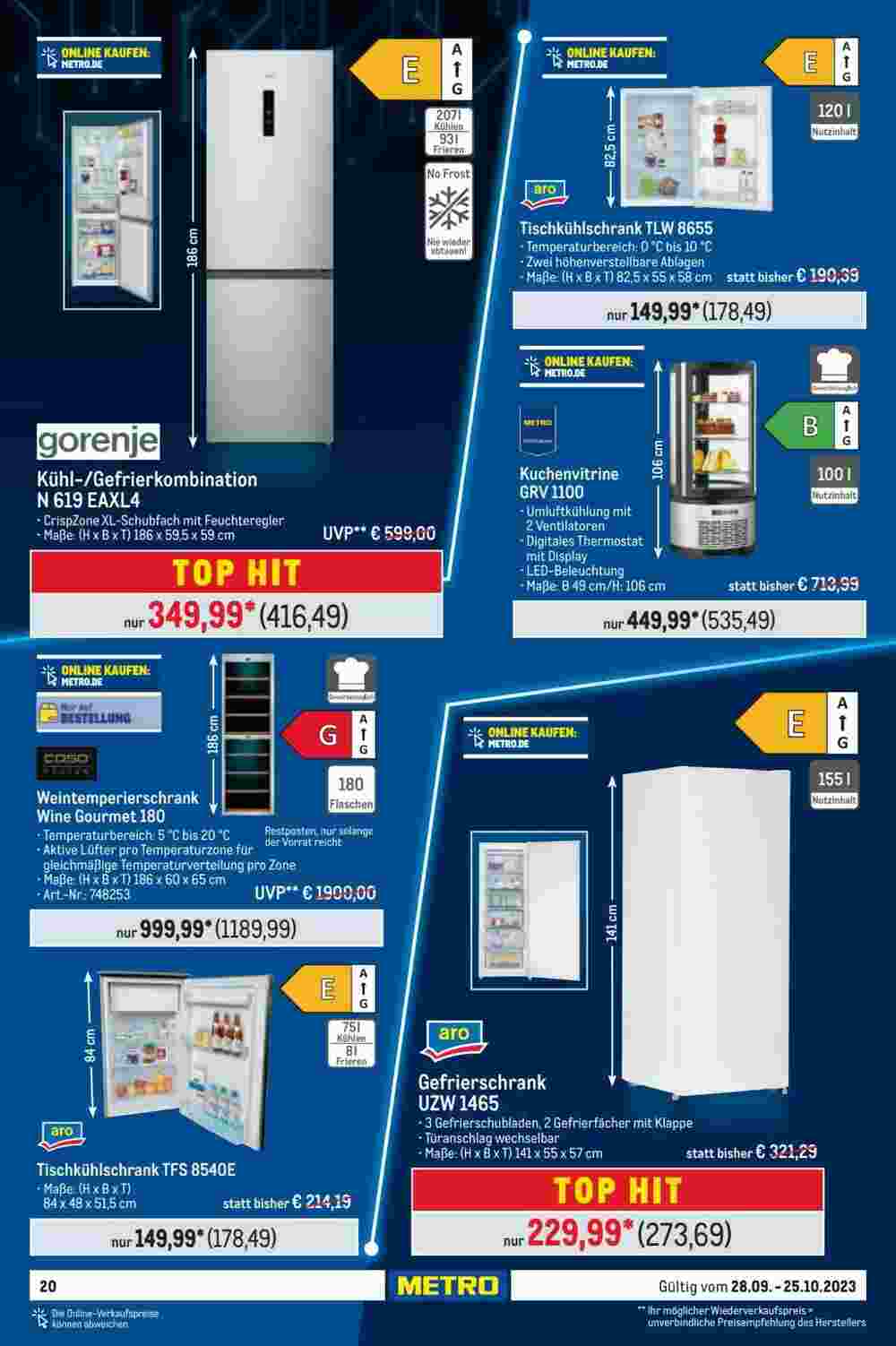 METRO Prospekt (ab 28.09.2023) zum Blättern - Seite 20